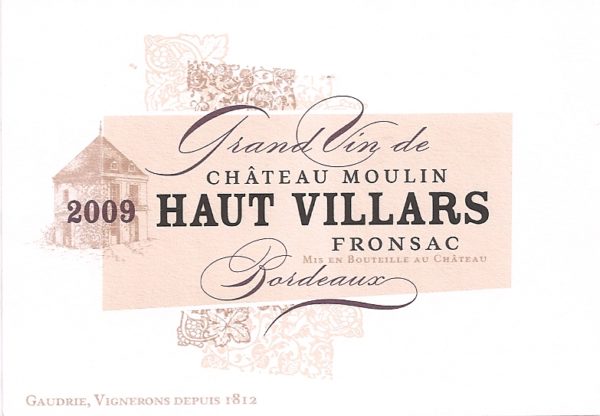 Château Moulin Haut Villars 2009