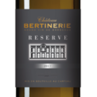 Etiquette du Réserve Blanc Blaye Côtes de Bordeaux d Château de Bertineriee